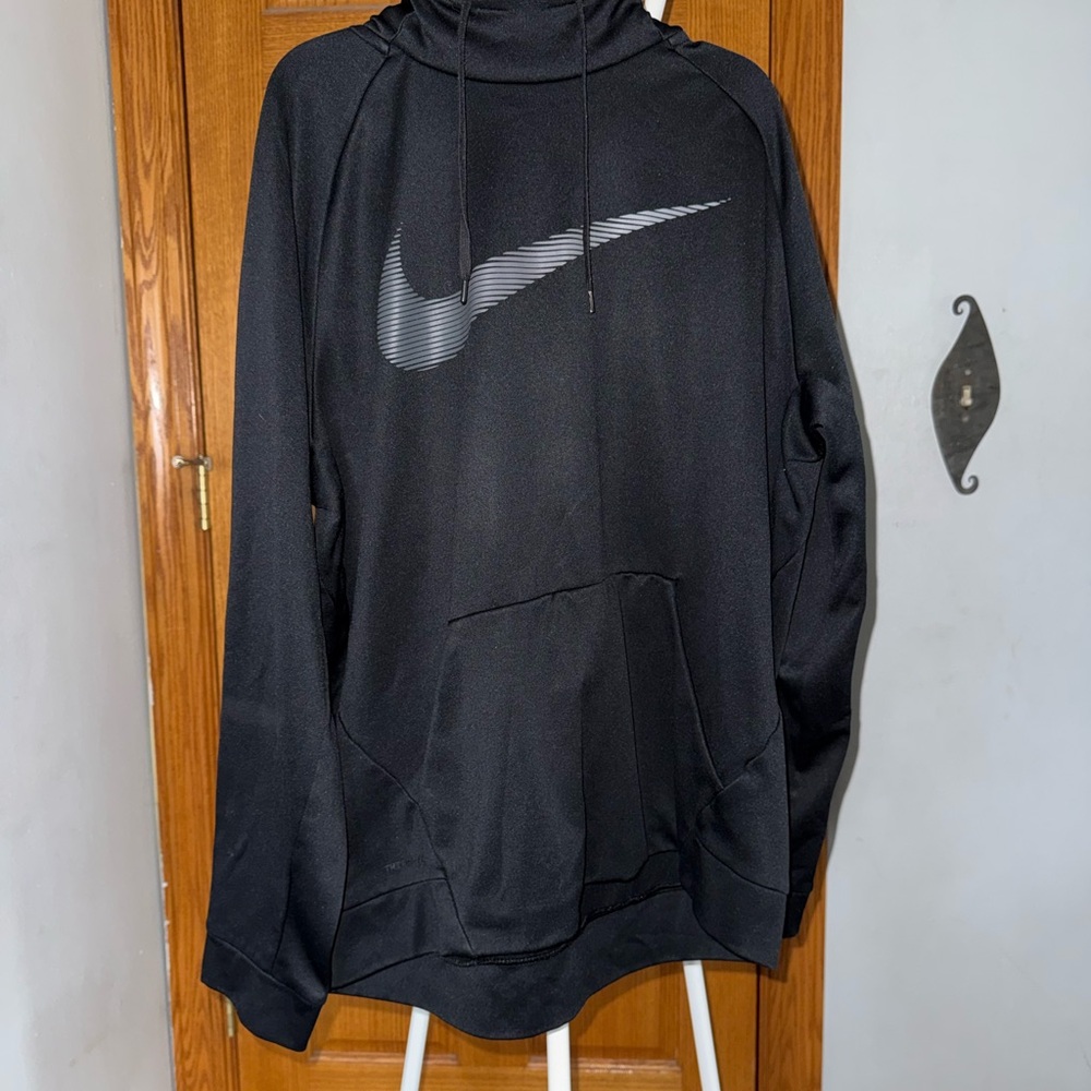 Nike Black Hoodie with Gray Accents